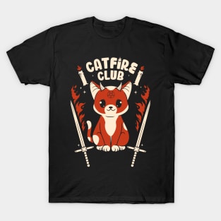 Cat Fire club T-Shirt